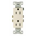 Eaton Duplex Receptacle, 2 -Pole, 15 A, 125 V, Back, Side Wiring, Nema: 5-15R 1107LA-BOX